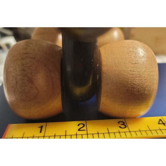 Vintage Wooden Horse Rolling Toy With Rope Tail & Smooth Wheels Handcrafted - Picture 13 of 13